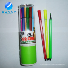 Stylo adapté aux besoins du client de bout de feutre de stylo de marqueur de couleur de l&#39;eau multi pour la promotion